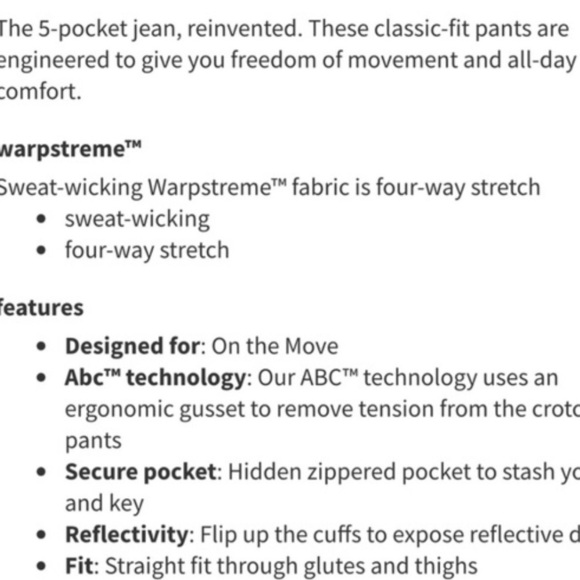 Lululemon Mens ABC Pants Classic Fit Gray Size 28 - Picture 5 of 11